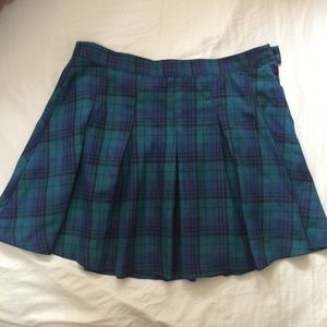 Plaid Pleated Tennis Skirt
